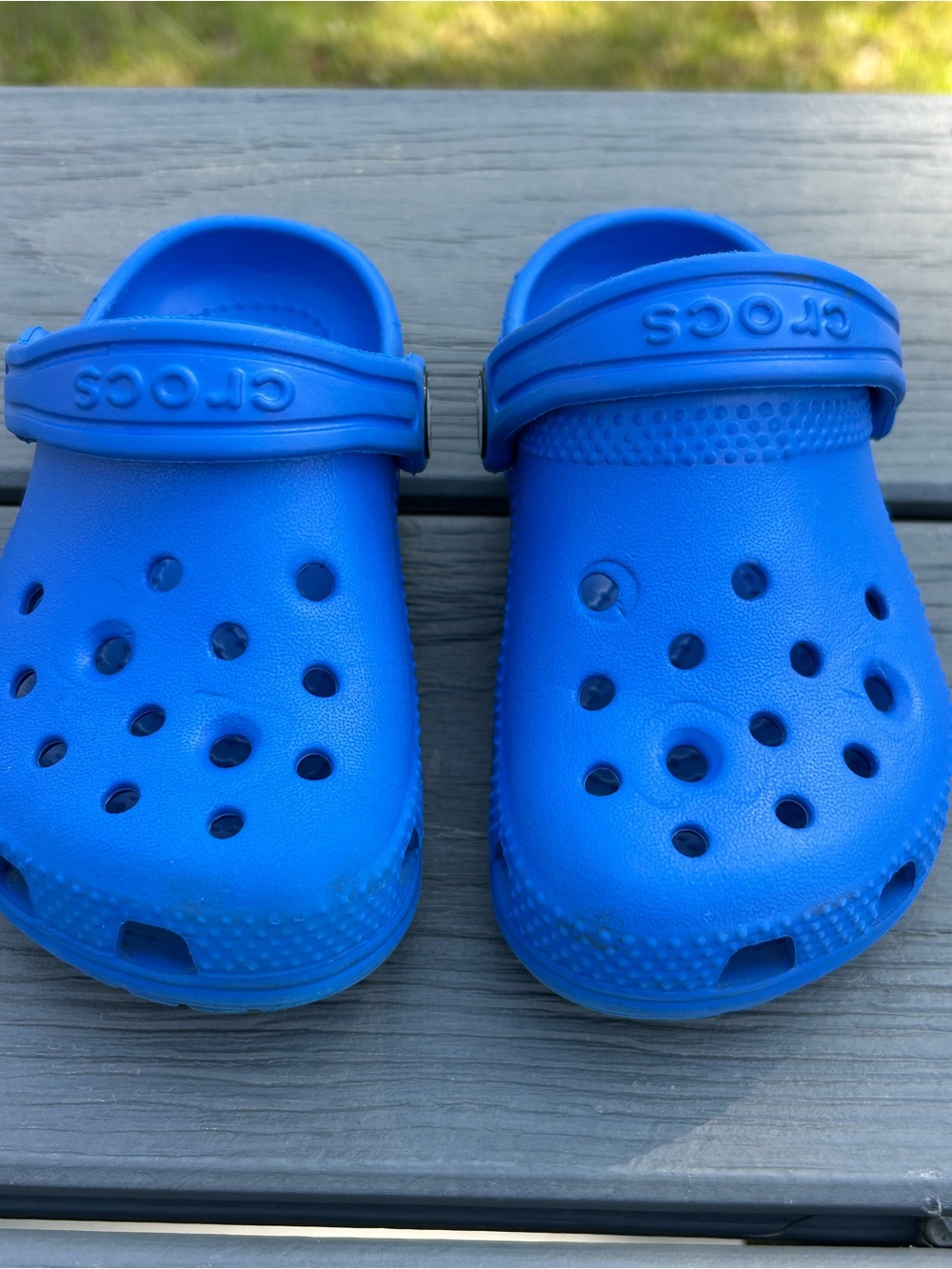 Crocs Classic Clog Slip on Shoes for Kids - Blue-Size C8- - Picture 5 of 9